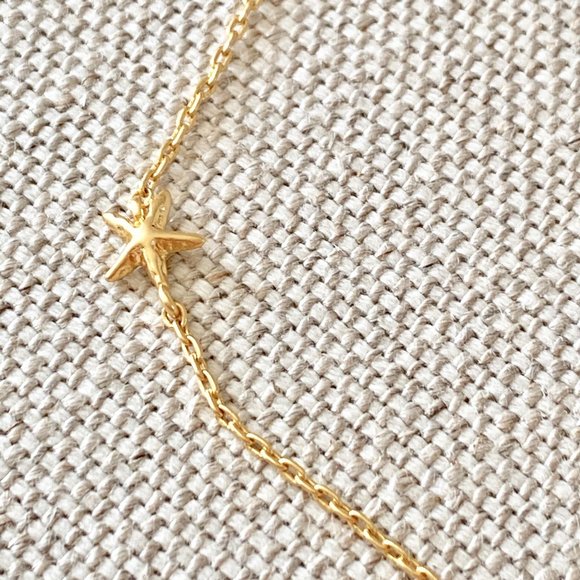 Madewell NWT Delicate Starfish Chain Necklace - Picture 4 of 7